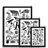 R Framed Print