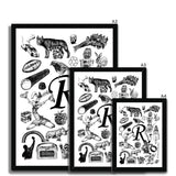 R Framed Print