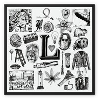 L Framed Canvas