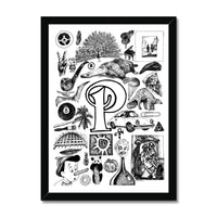 P Framed Print