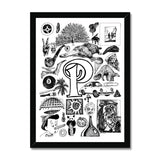 P Framed Print
