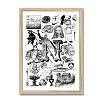 N Framed Print