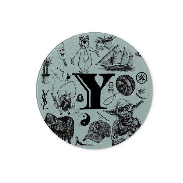Y Glass Chopping Board