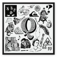 Q Framed Canvas