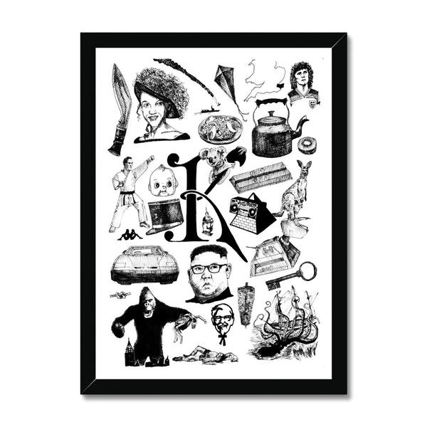 K Framed Print