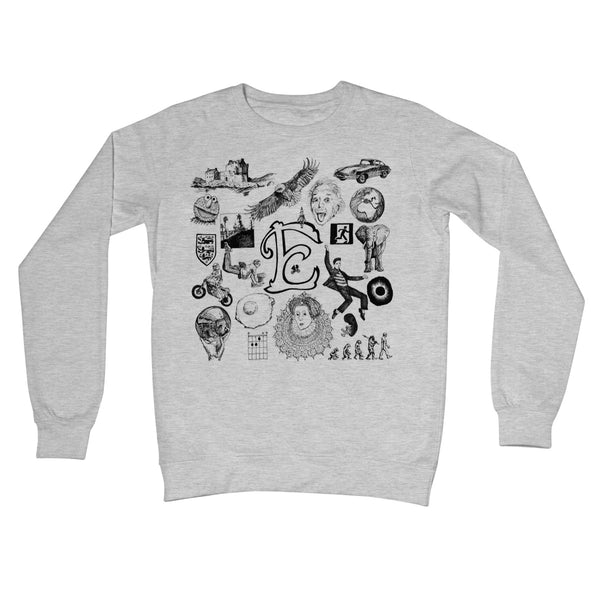 E Crew Neck Sweatshirt