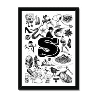 S Framed Print
