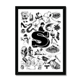 S Framed Print
