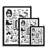 D Framed Print