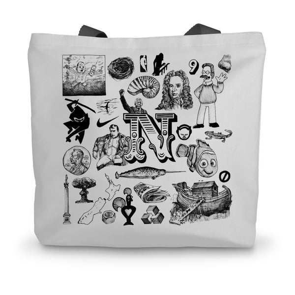 N Canvas Tote Bag