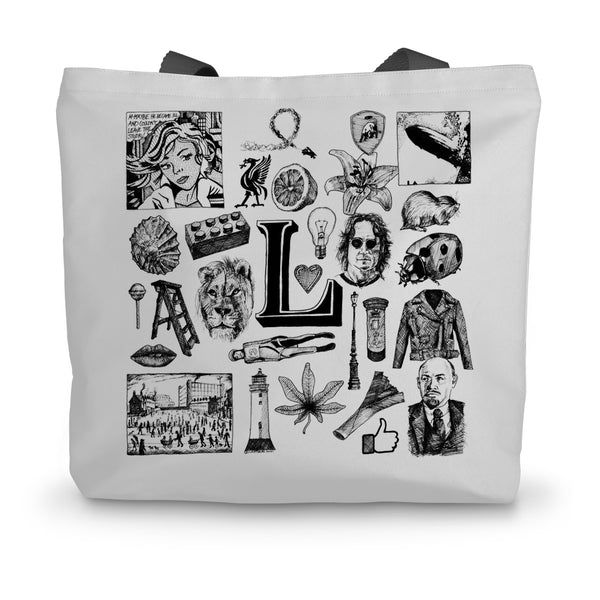 L Canvas Tote Bag