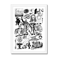N Framed Print
