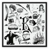 K Framed Canvas