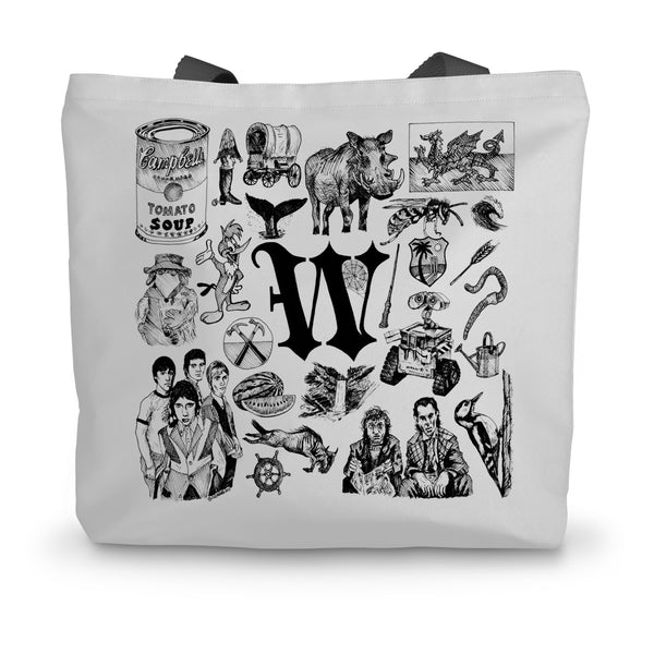 W Canvas Tote Bag