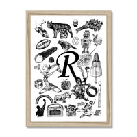 R Framed Print