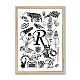 R Framed Print