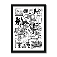 N Framed Print
