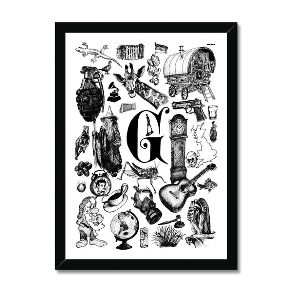 G Framed Print