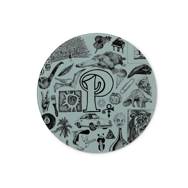 P Glass Chopping Board