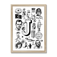 J Framed Print