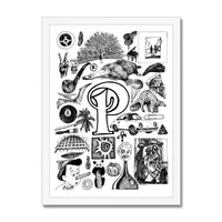 P Framed Print
