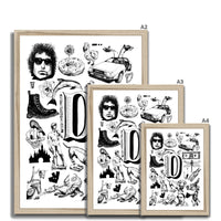 D Framed Print