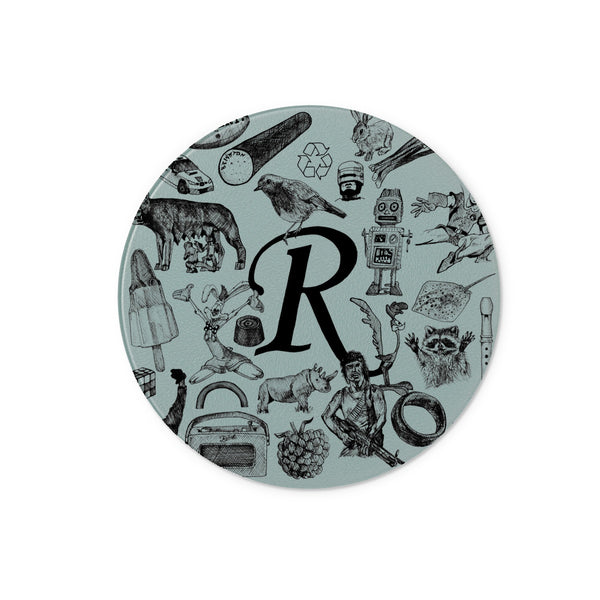 R Glass Chopping Board