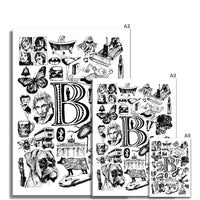 B Fine Art Print