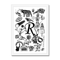 R Framed Print
