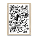 B Framed Print