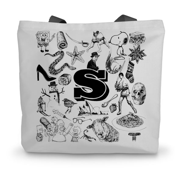 S Canvas Tote Bag