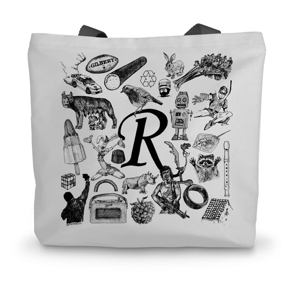 R Canvas Tote Bag