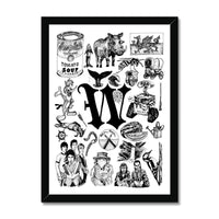 W Framed Print