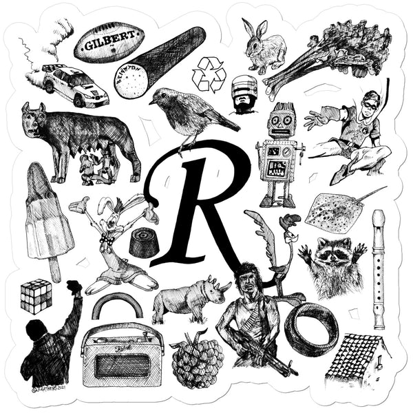 R Sticker