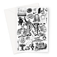 N Greeting Card
