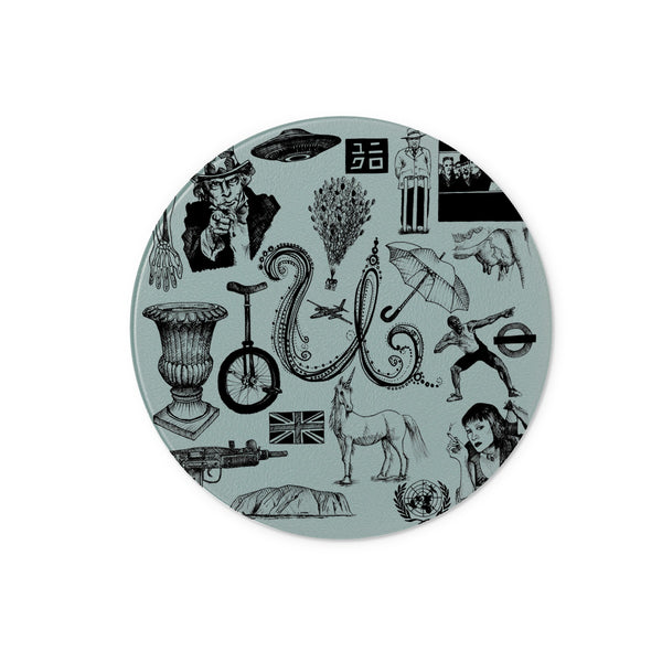 U Glass Chopping Board