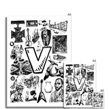 V Rolled Canvas