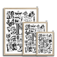 B Framed Print