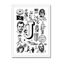 J Framed Print