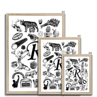 R Framed Print