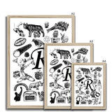 R Framed Print