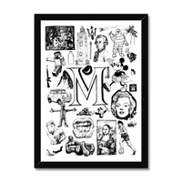 M Framed Print