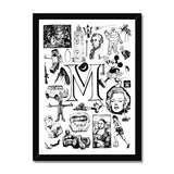 M Framed Print
