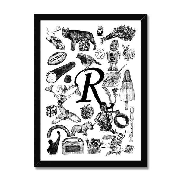 R Framed Print