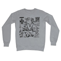 V Crew Neck Sweatshirt