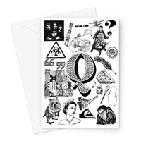 Q Greeting Card