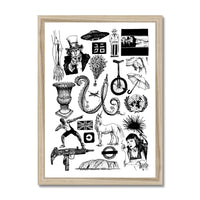 U Framed Print
