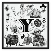 Y Framed Canvas