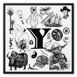 Y Framed Canvas