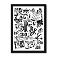 B Framed Print